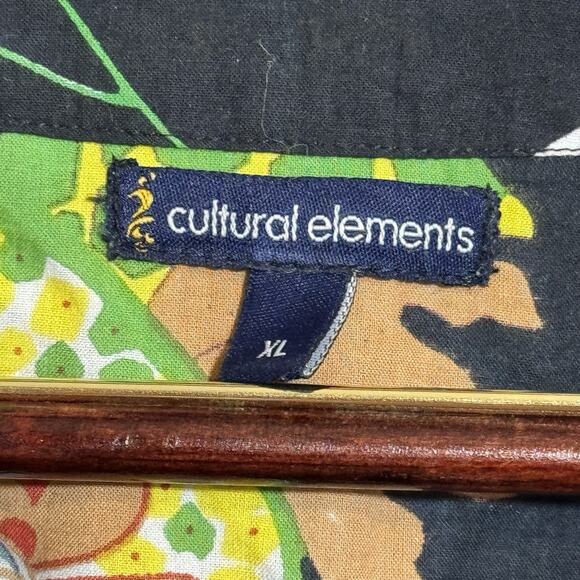 Cultural Elements Indian Kameez Women’s XL Colorful Floral Flower Tunic Top - Picture 4 of 4